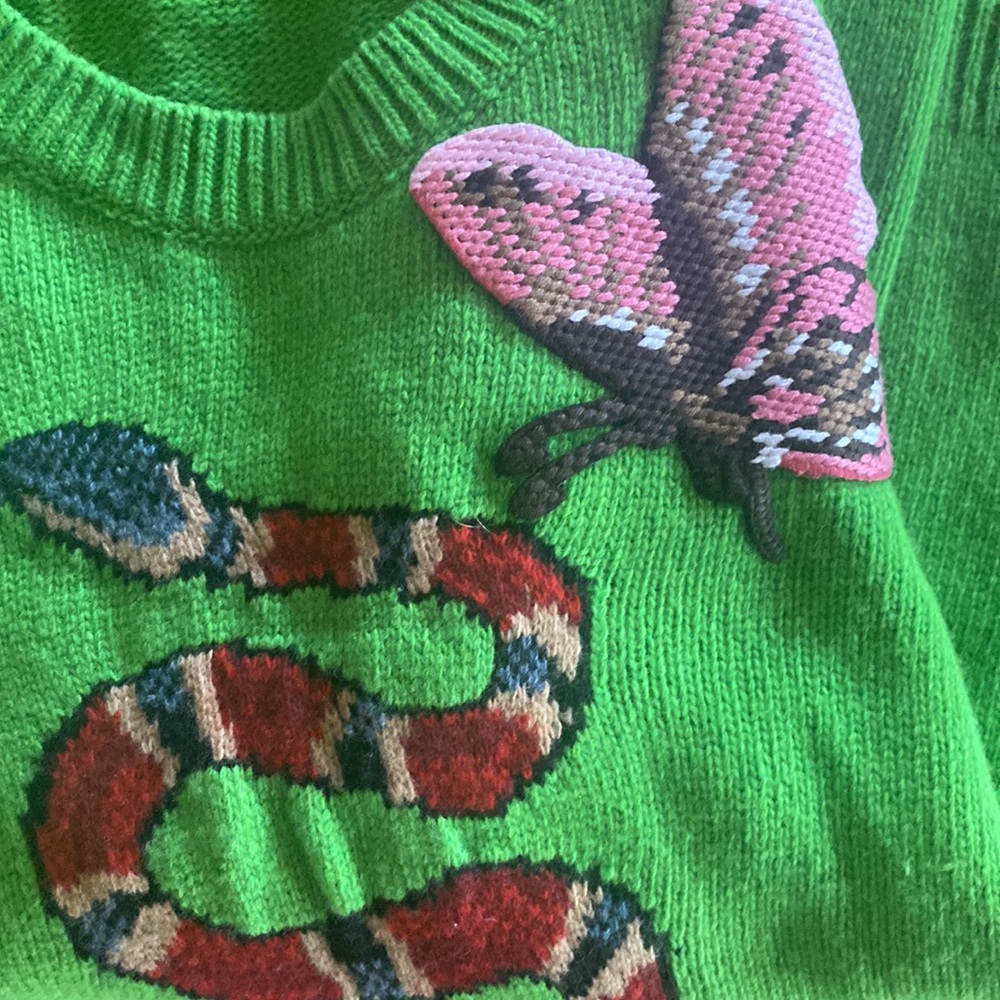 COPY - Gucci
Women's Snake Intarsia Knit Crew Neck Jumpe - Picture 15 of 16